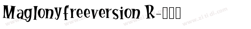 Maglonyfreeversion R字体转换